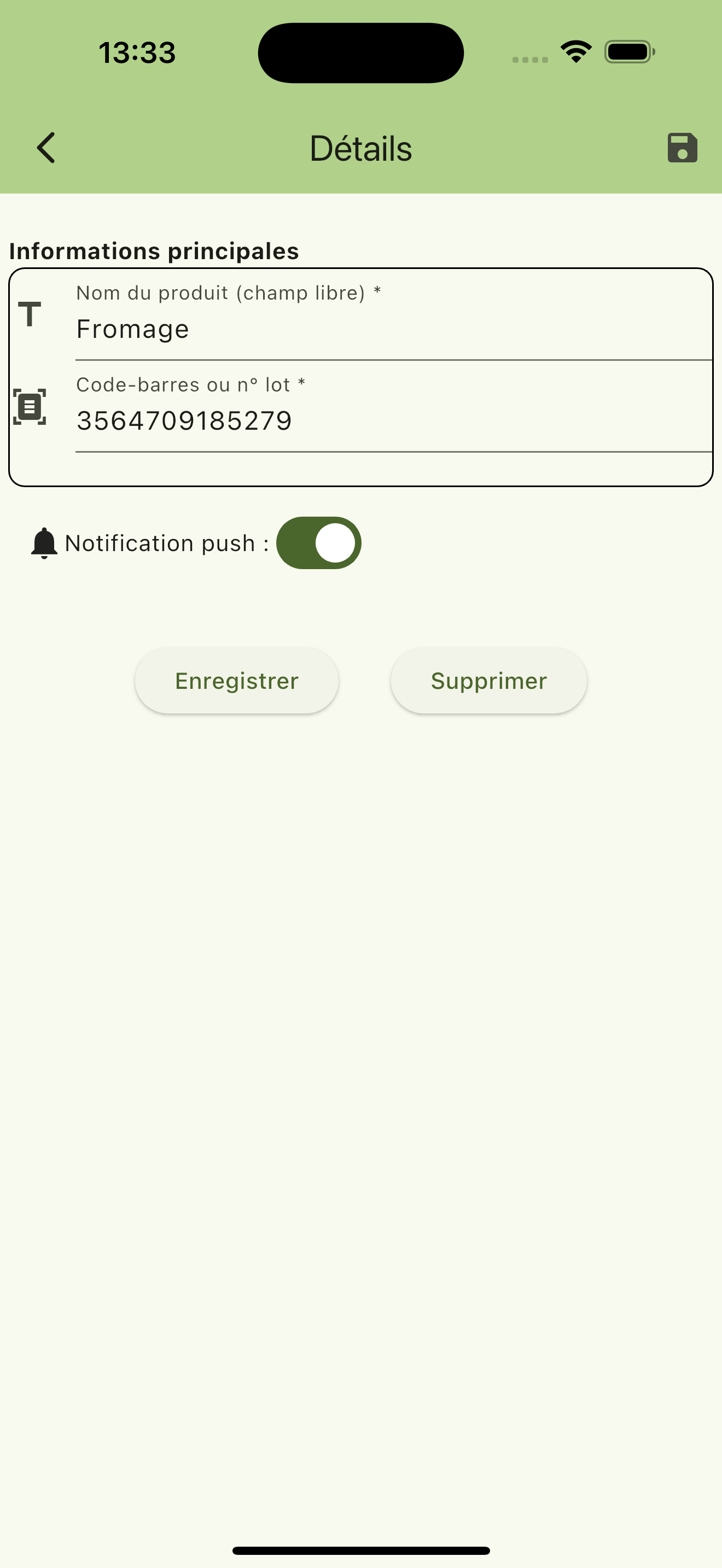AlerteProduit : Rappel et Info