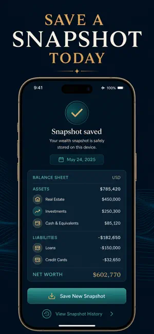 Net Worth: Assets & Debts screenshot 4