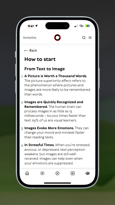 ReWellMe: mindset reset app Screenshot