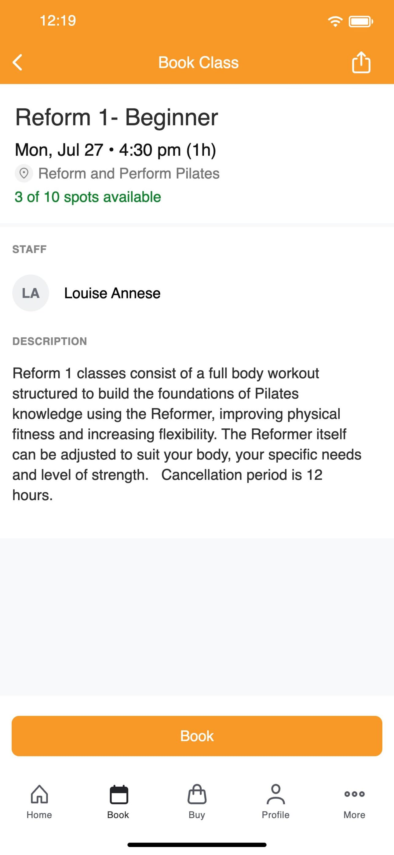 Reform and Perform Pilates screenshot 3
