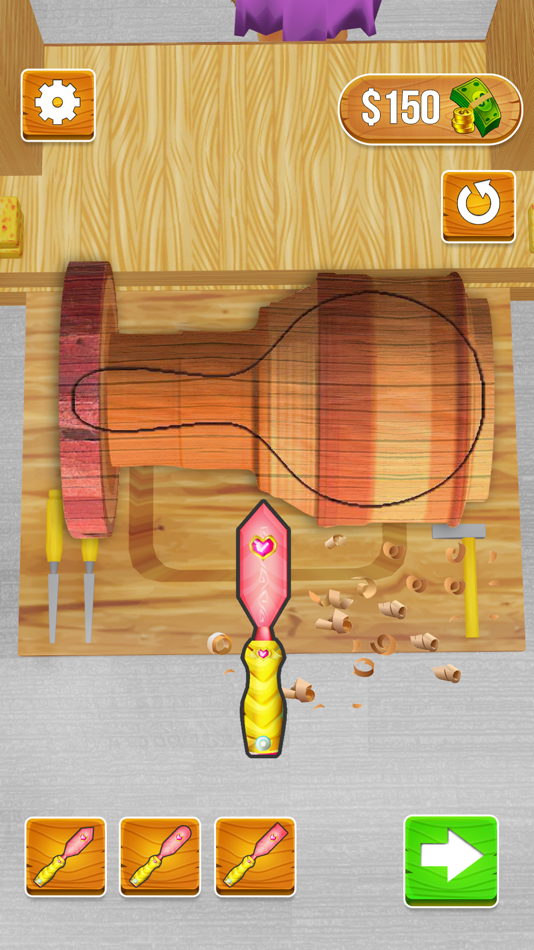 #2. Wood Carving 3D (iOS) 由: Muhammad Jahanzeb