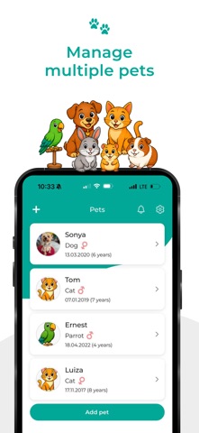 Healthy Pet: Care Organizer screenshot
