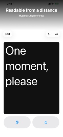 Big Text Note screenshot