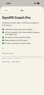 GymPRCoach screenshot 5