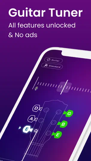 Capture d'écran de Accordeur Guitare: Simply Tune sur iPhone 1