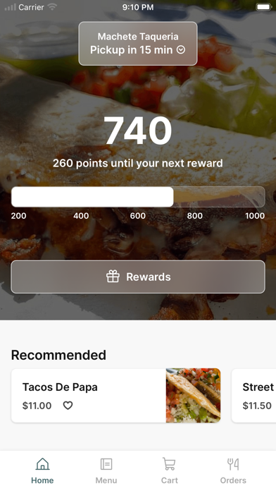 Machete Taqueria iPhone screenshot 1 - Food & Drink app