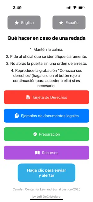 Camden Center-Know Your Rights screenshot 1