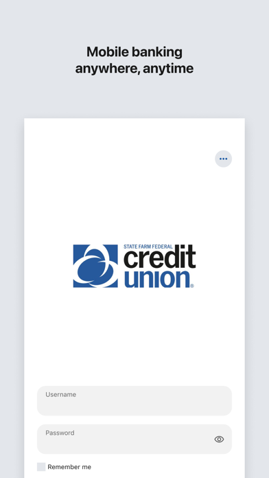State Farm Fed Credit Union app screenshot