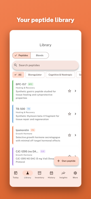 myPeptides Screenshot 2 of 6