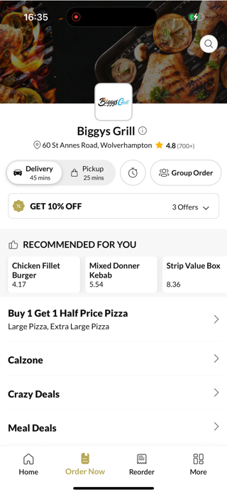 Biggys Grill Screenshot 2 of 4