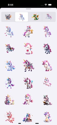 Magical Unicorns Sticker Set screenshot