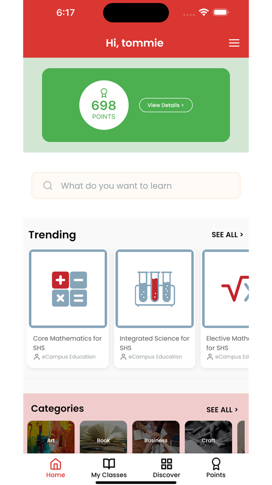 #3. eCampus: Learn and Earn Points (iOS) โดย: Cecil Nutakor