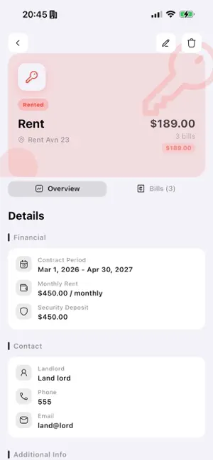 Livon: Personal Bills screenshot 4