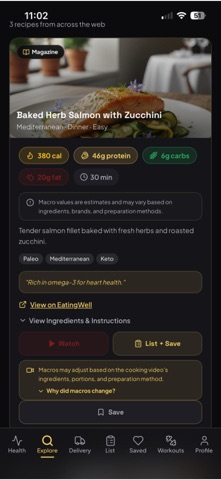 NourishFlowAi iPhone screenshot