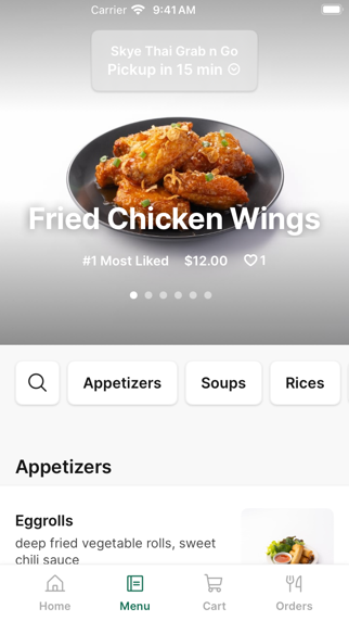 Skye Thai Grab n Go iPhone screenshot 2 - Food & Drink app