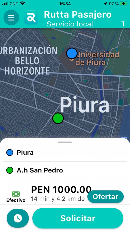 #1. Rutta Pasajero (iOS) Podle: Henry Oviedo
