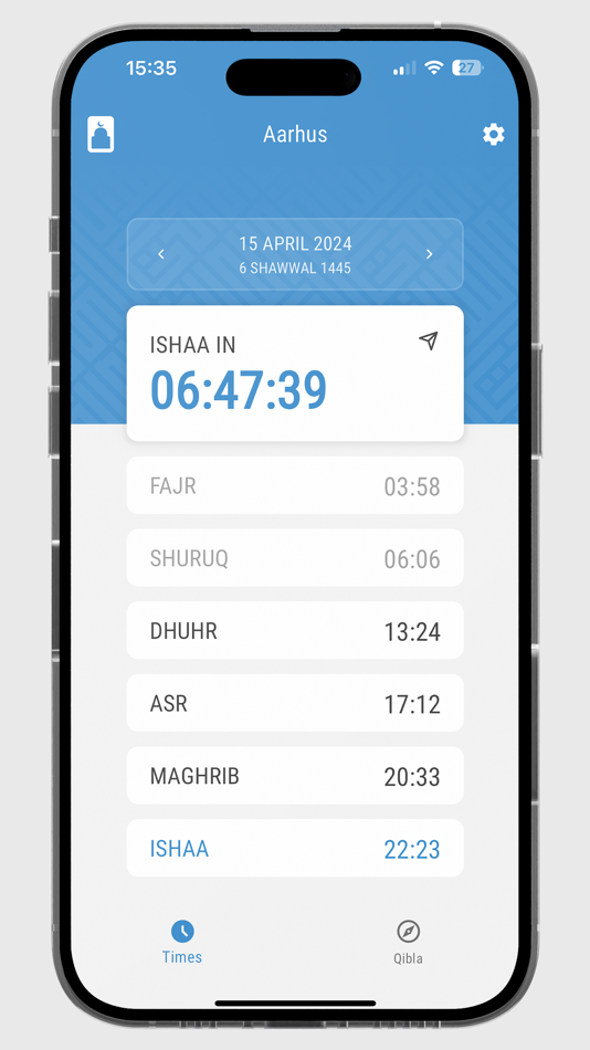 #6. Time for Salah (iOS) 由: forEach Muslim