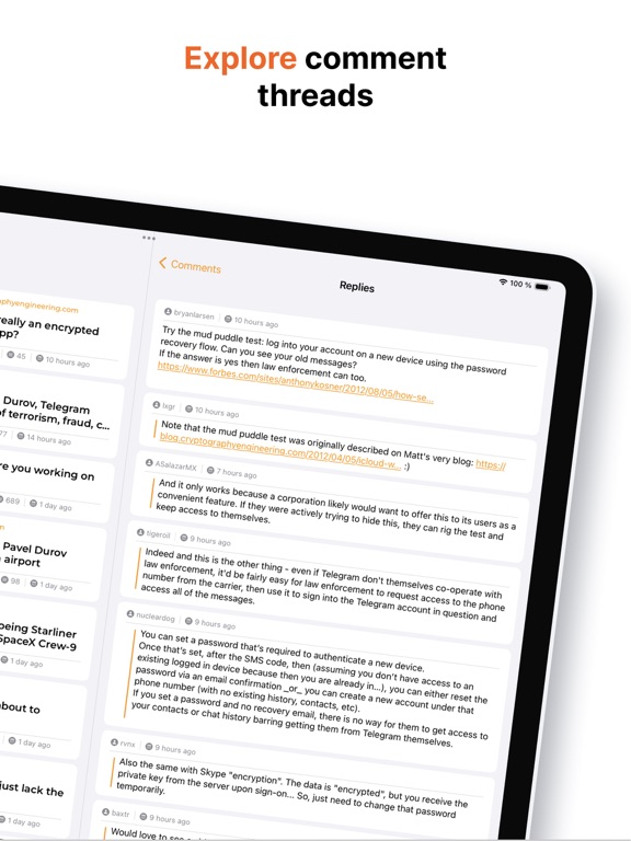 Screenshot #6 pour Hacker News - Social News