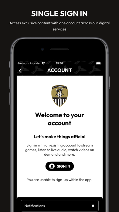 Notts County FC iPhone screenshot 7 - Sports app