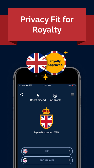 VPN UK: Turbo VPN and Browser Screenshot