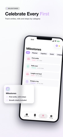 BabyLog - Newborn Tracker iPhone screenshot