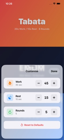 Timer for Workouts Screenshot 2 of 5