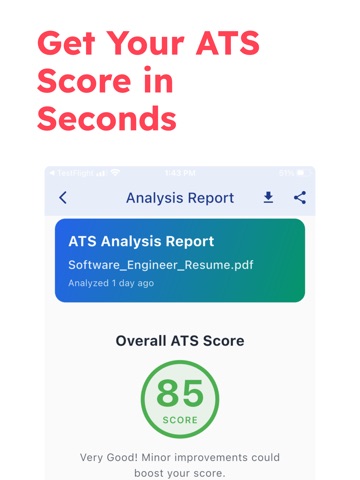 Resume Score iPad screenshot