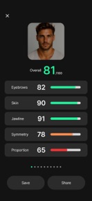 Looksmaxxing AI - Face Card screenshot