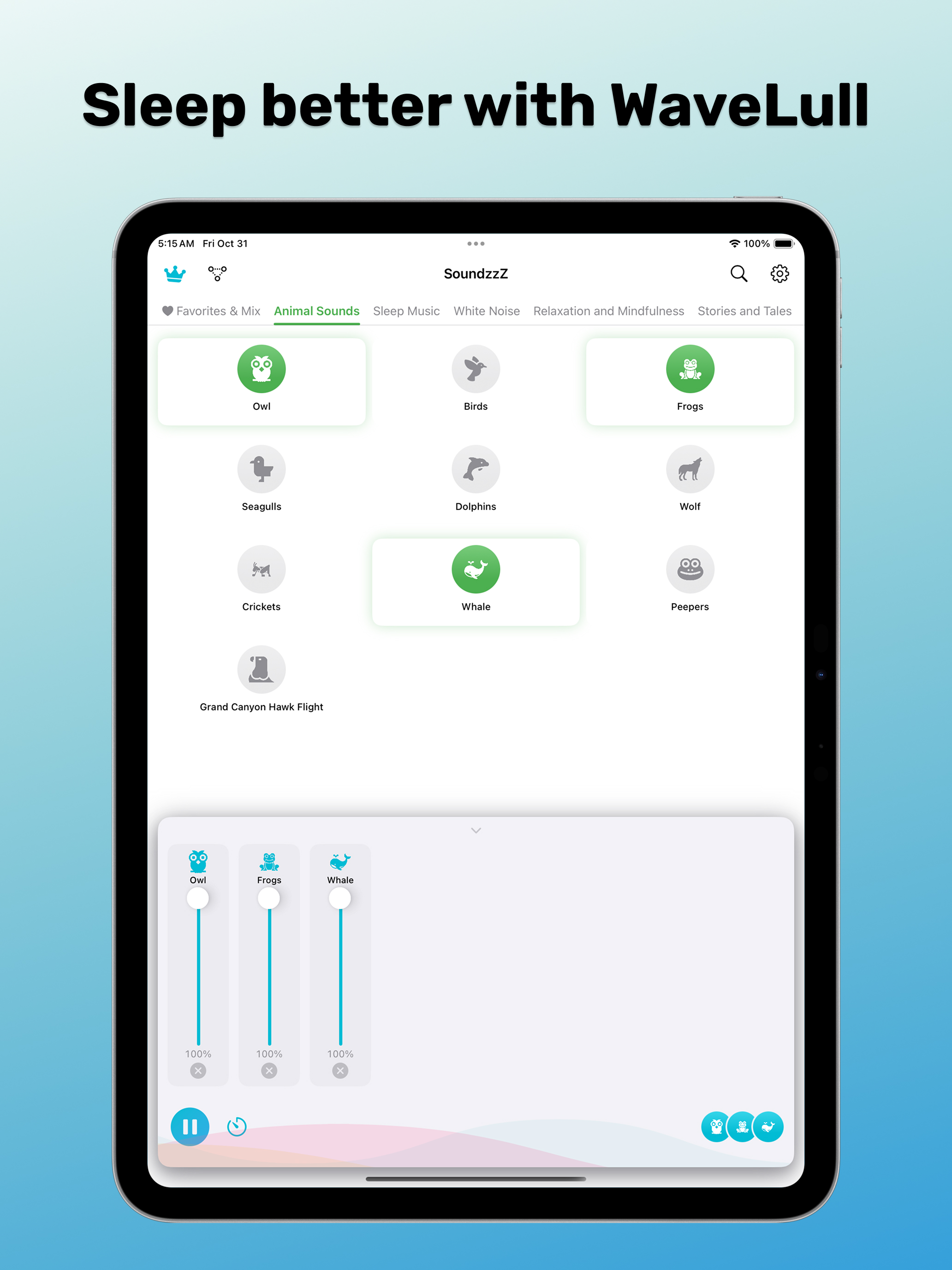 Deep Sleep Sounds - WaveLull screenshot 8