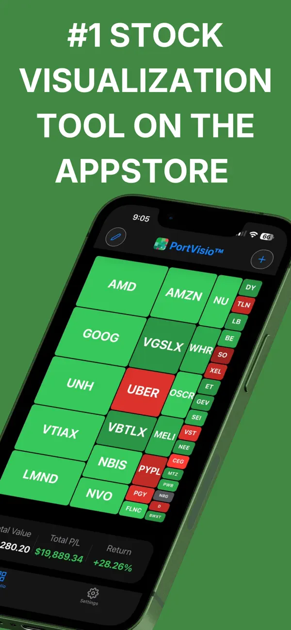 Screenshot #1 pour PortVisio Portfolio Tracker