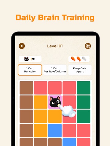 Kittydoku: Cat Sudoku Logic iPad screenshot