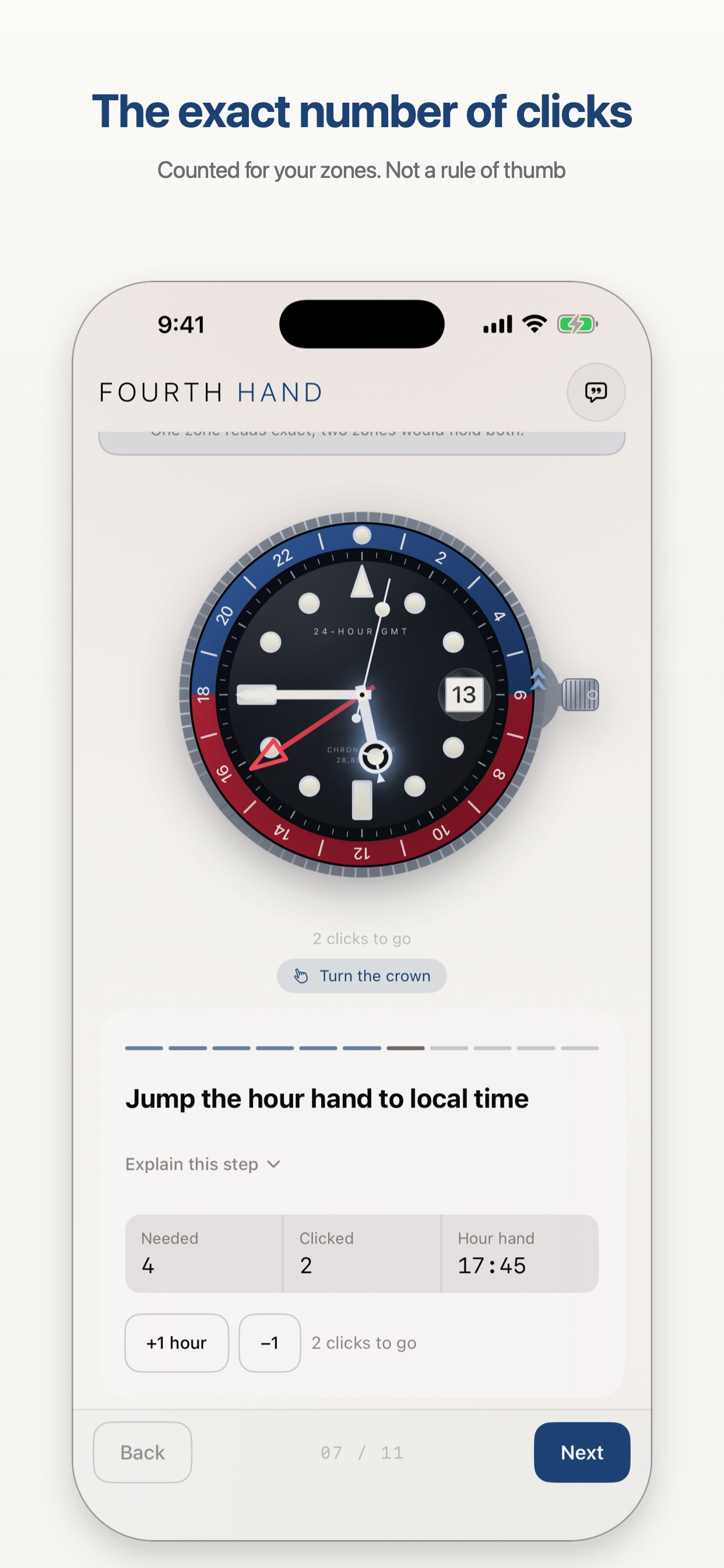 Screenshot 2 of Fourth Hand - GMT Watch Setter