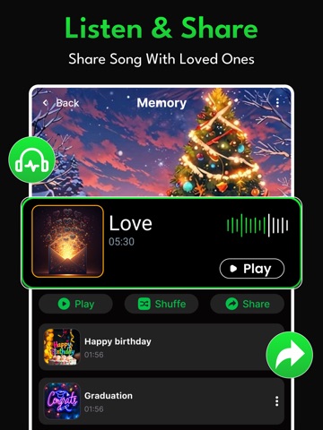 WishAI:Gift Song & Music Maker iPad screenshot