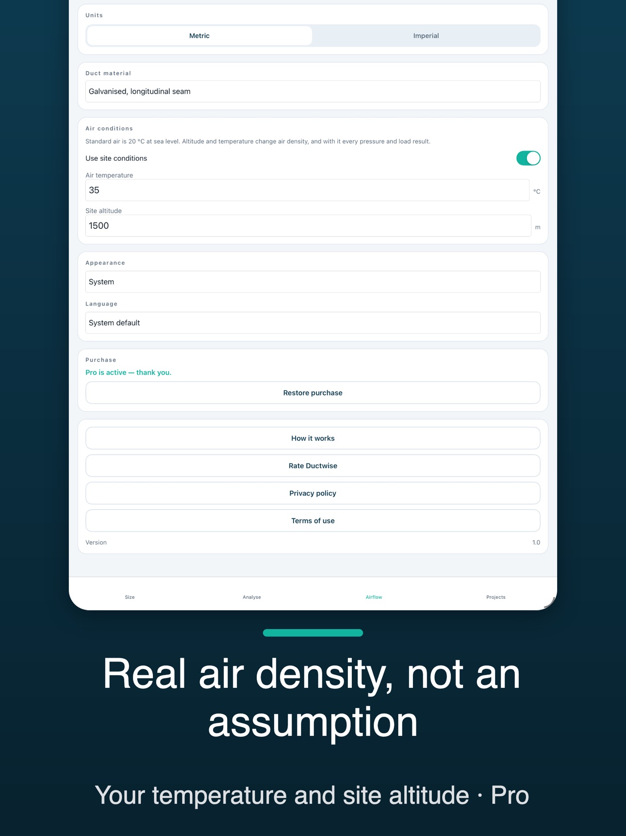 Screenshot 11 of Ductwise: Duct Calculator