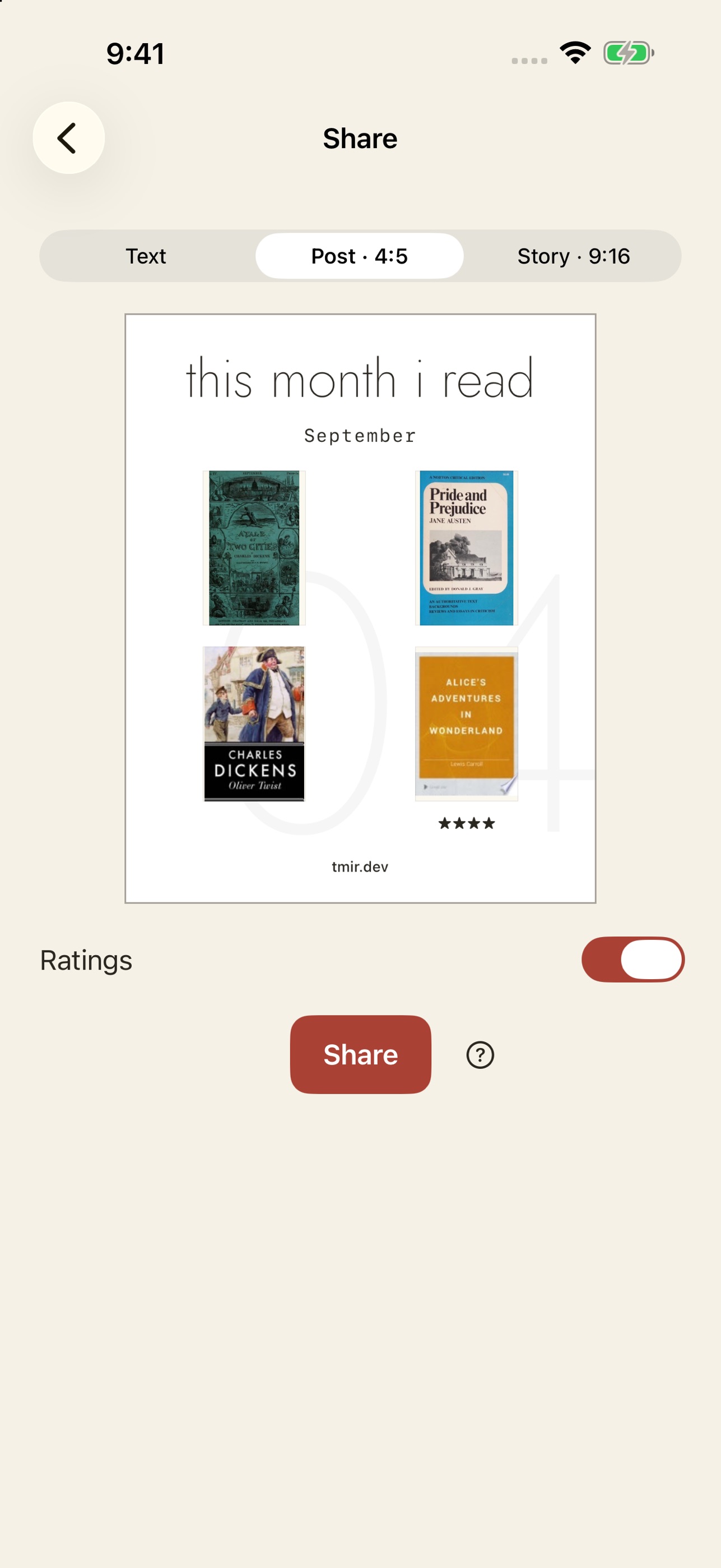 Screenshot 4 of This Month I Read