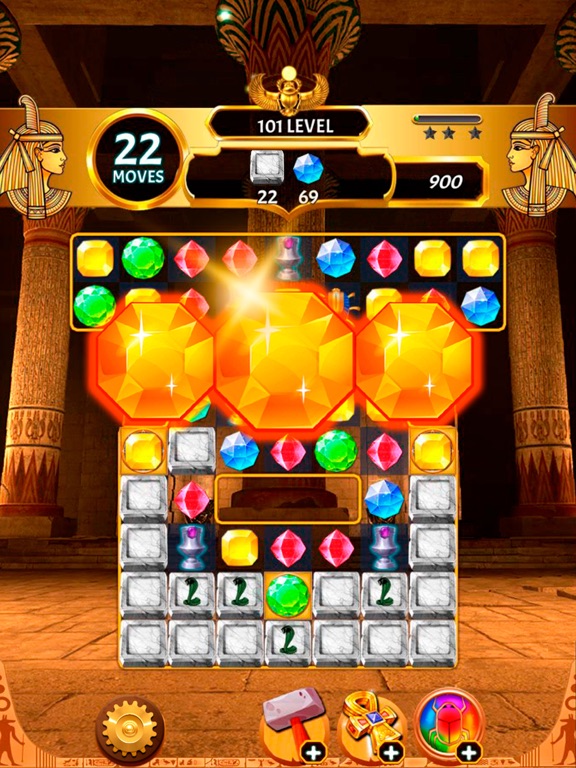 Screenshot #5 pour Gods & Gems: Egyptian Match 3