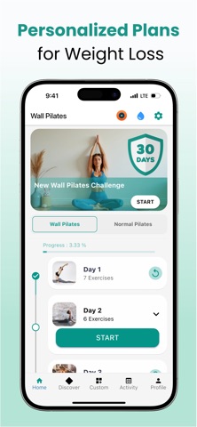 Wall Pilates Challenge & Fit Screenshot 3 of 8