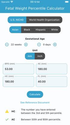 Fetal Weight Calculator screenshot 5