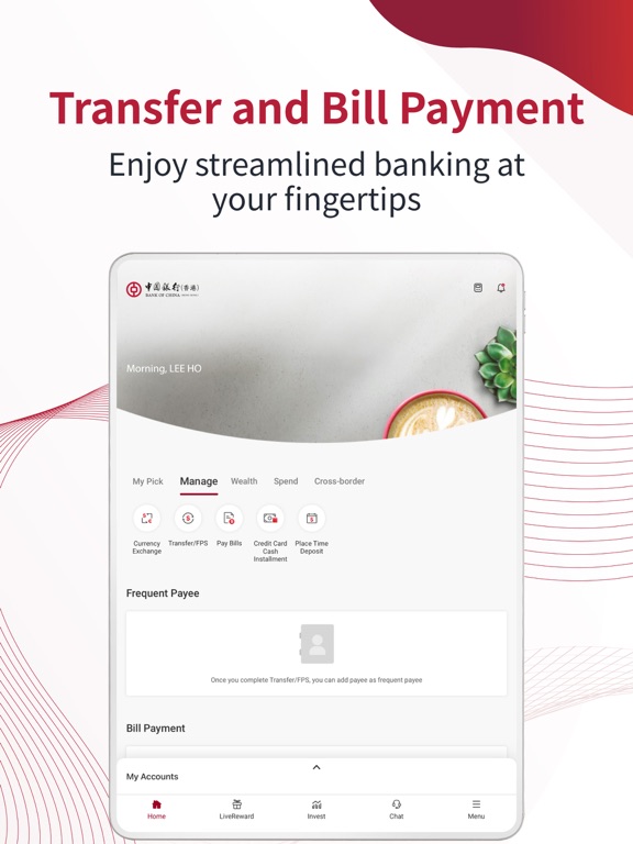 BOCHK 中銀香港 iPad screenshot 4 - Finance app