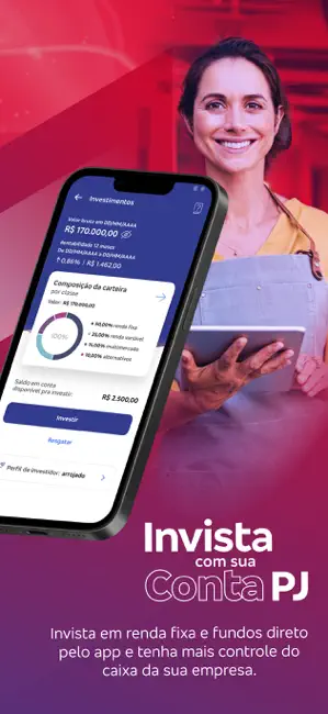 Bradesco Empresas: Conta PJ iPhone screenshot 2