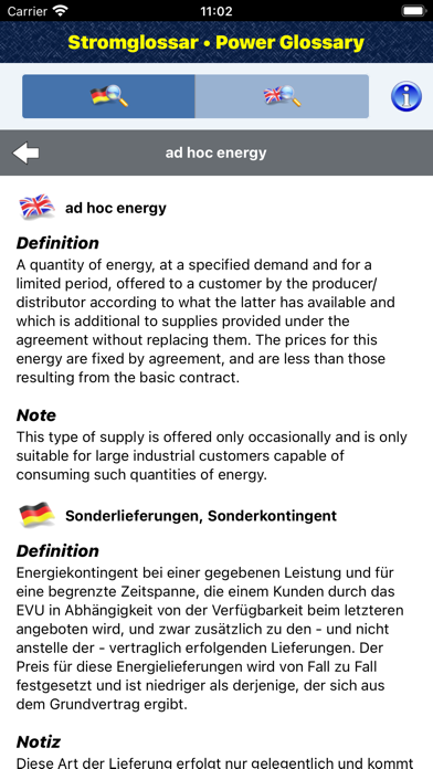 Power Glossary Screenshot