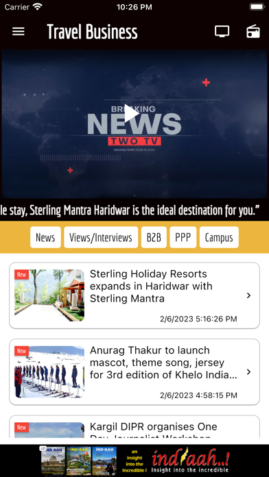 Travel Business Screenshot