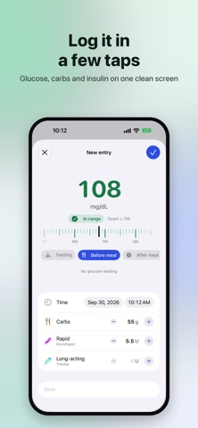 SugarGlass: Glucose Log screenshot 2
