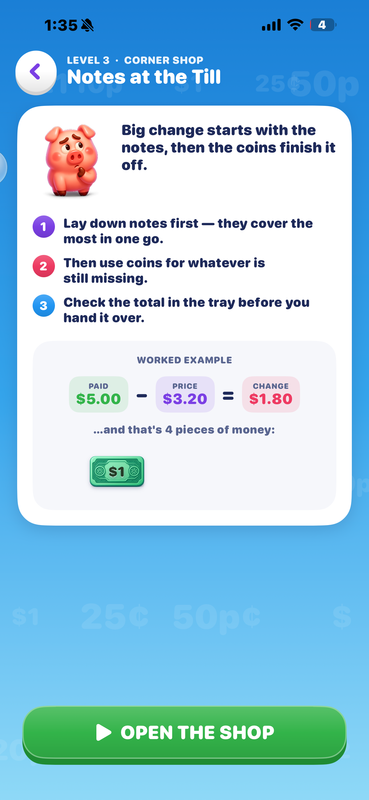 Coin Change - Education Game screenshot 8