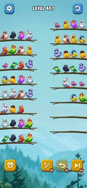 Jungle Bird Sort screenshot 1