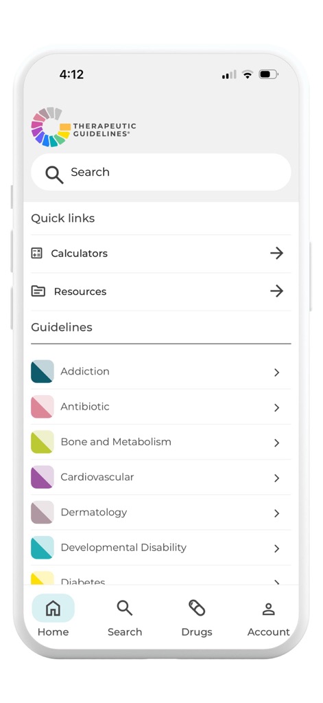 Therapeutic Guidelines - App de Medicina | MWM