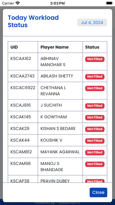 KSCA OTMS Screenshot
