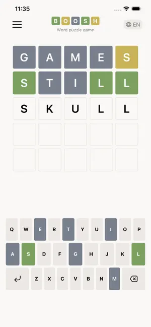 Boosh: Word Puzzle screenshot 1