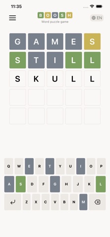 Boosh: Word Puzzle iPhone screenshot