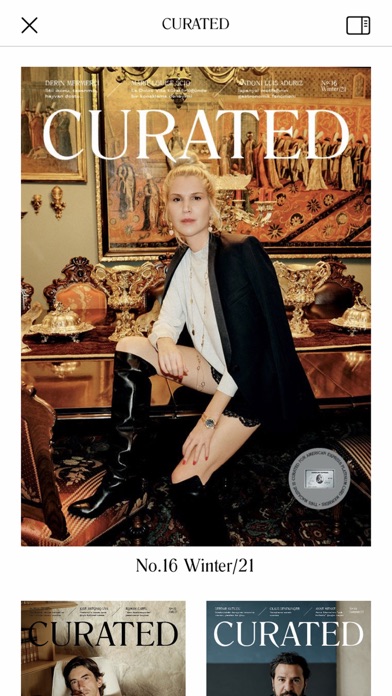Curated Magazine Screenshot